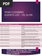 Taski R1-R9 Chemical Usage Guide | PDF | Toilet | Bathroom