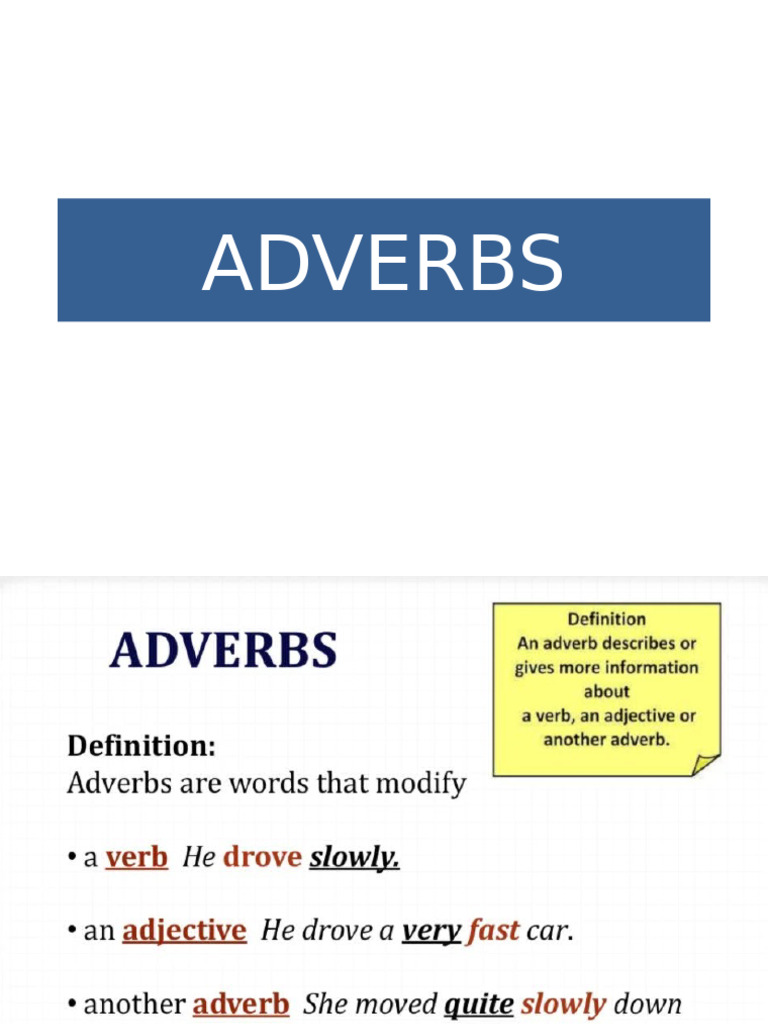 Adverbsofplaceandtime 220303081517 | PDF