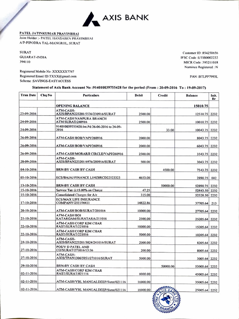 Adobe Scan 9 Nov 2024 | PDF | Debits And Credits | Service Industries