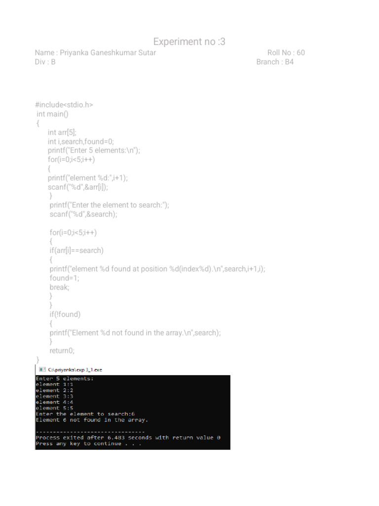 Exp 3 - 1 | PDF