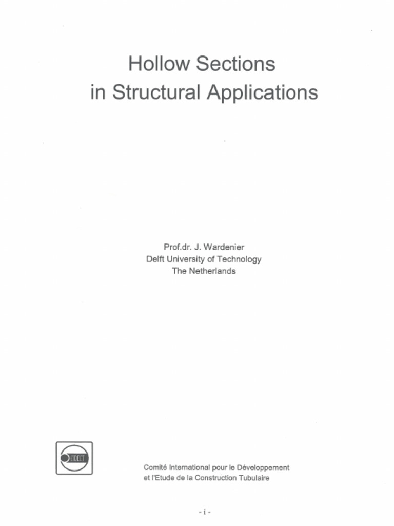 Hollow Sections in Structural Applications | PDF