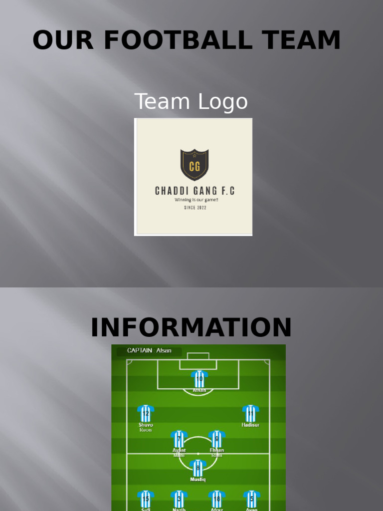 Our Football Team | PDF