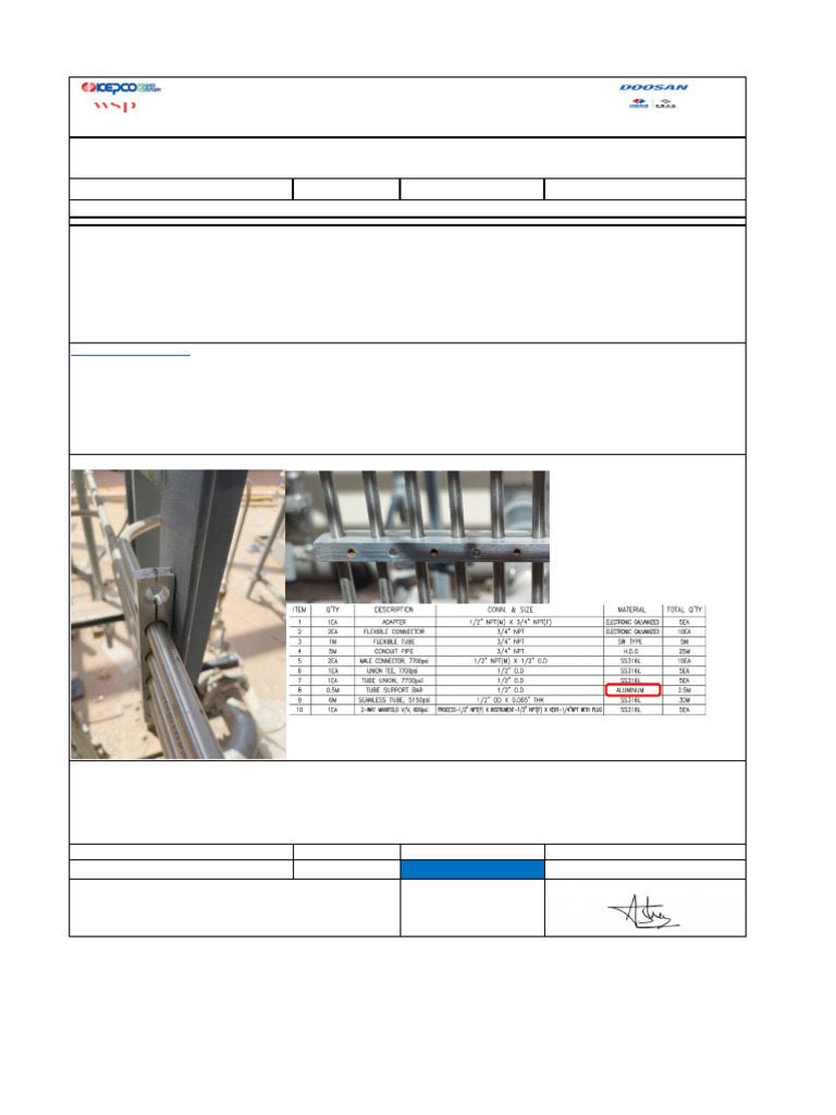 Impulse Tubing Installation Issues at WTB | PDF