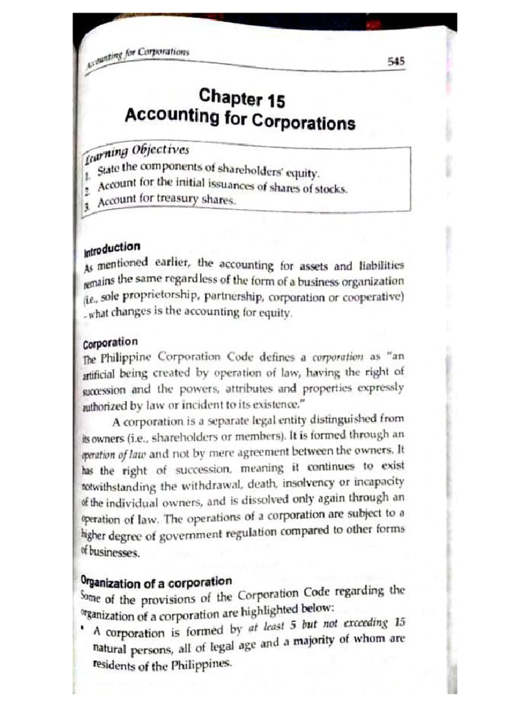 15 Corporation Accounting Financial Accounting and Reporting (3rd