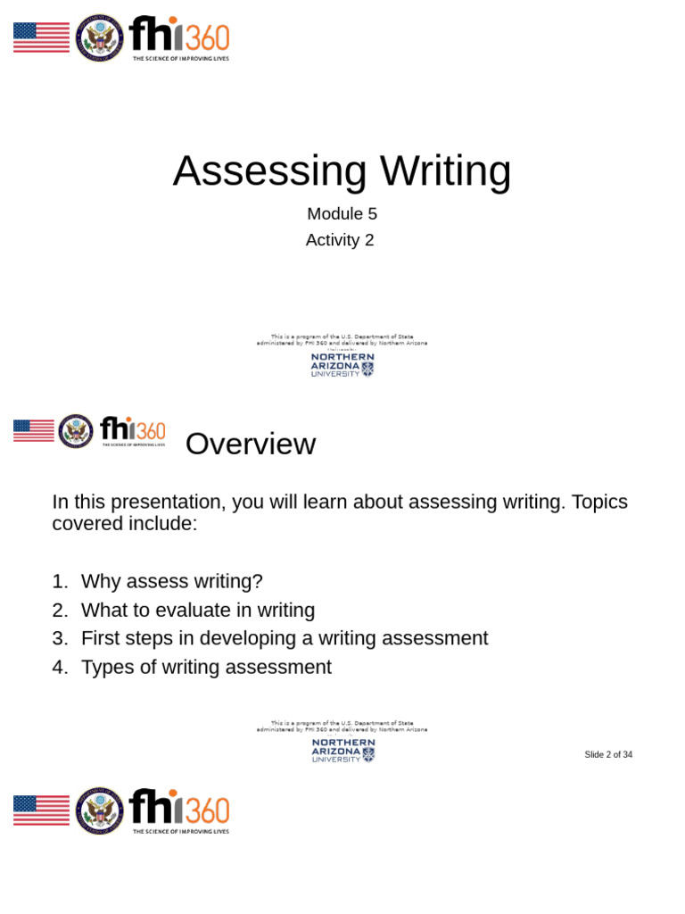 5.2 Assessing Writing | PDF | Vocabulary | Human Communication