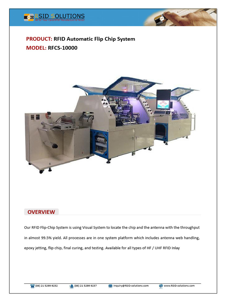 RFID Automatic Flip Chip System RFCS-10000 | PDF