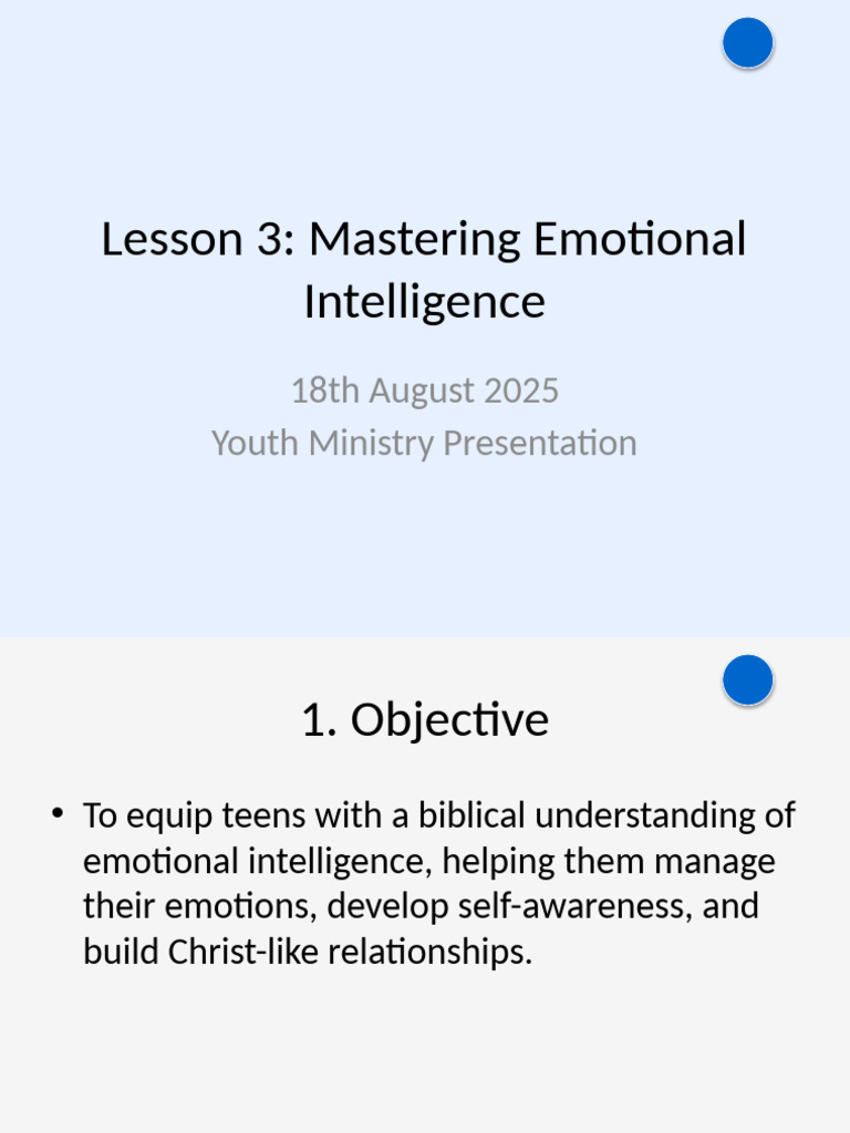 Mastering Emotional Intelligence Designed Presentation | PDF