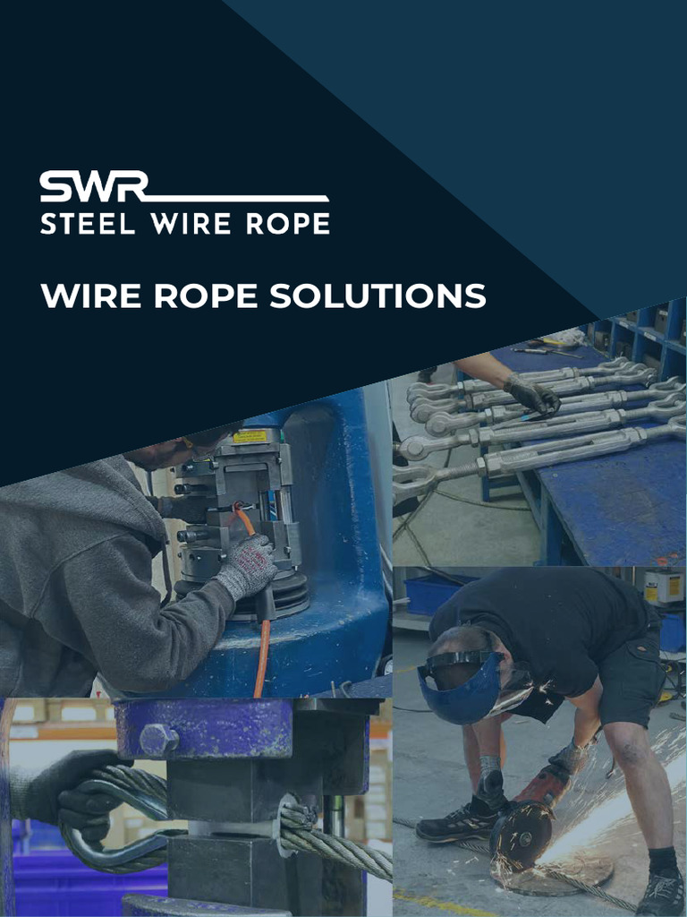 SWR Steel Wire Rope Solutions Brochure 2025 | PDF | Rope | Wire