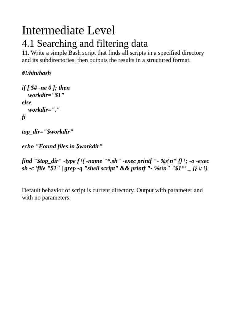 Bash Scripts for Data Management | PDF