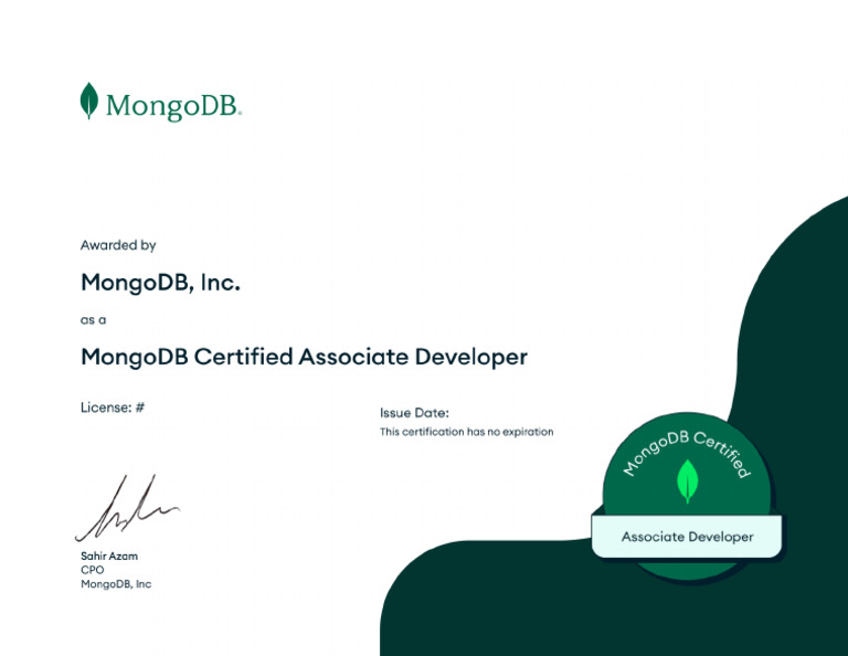 Mongodb Certificate | PDF