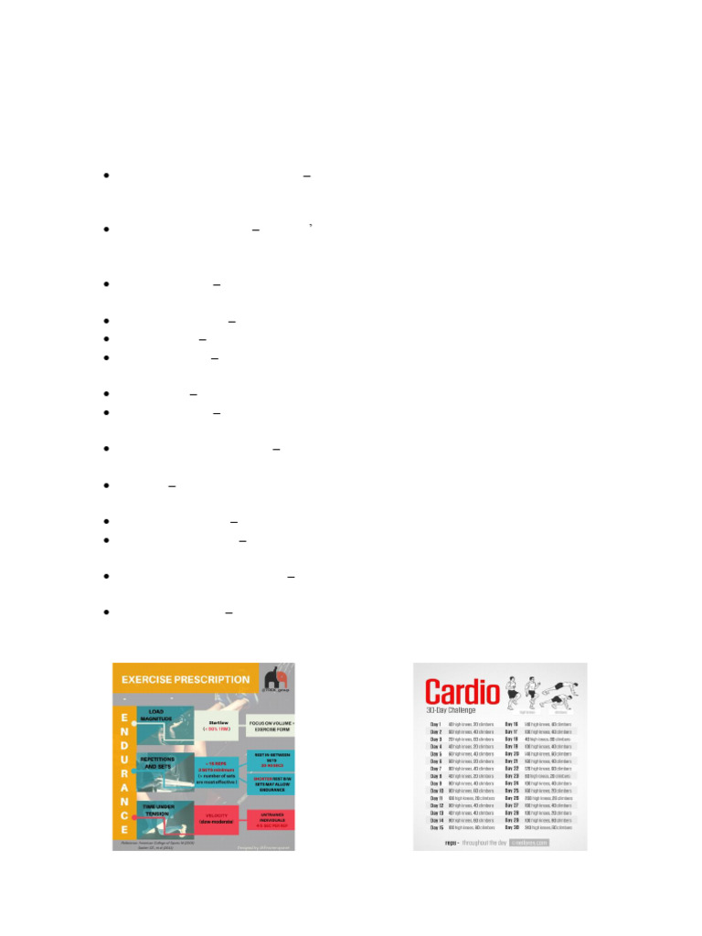 Cardio and Resistance Training Guide | PDF | Strength Training ...