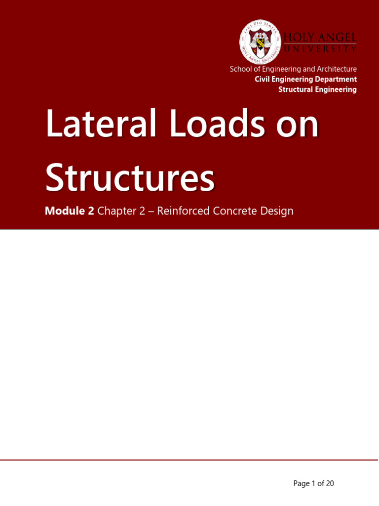 Module+2 +Chapter+2+ +Lateral+Loads | PDF | Wall | Wound
