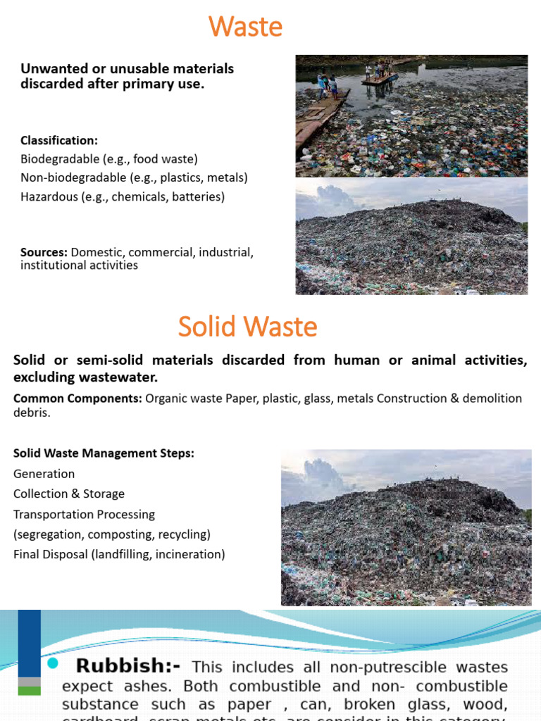 Introduction to Solid Waste Management | PDF | Waste | Municipal Solid ...