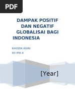 Download DampakPositifDanNegatifGlobalisasiBagiIndonesiabyDanangPrasetyoSN90295734 doc pdf