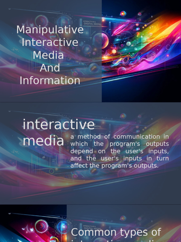 Understanding Interactive Media Types | PDF | Interactive Media ...