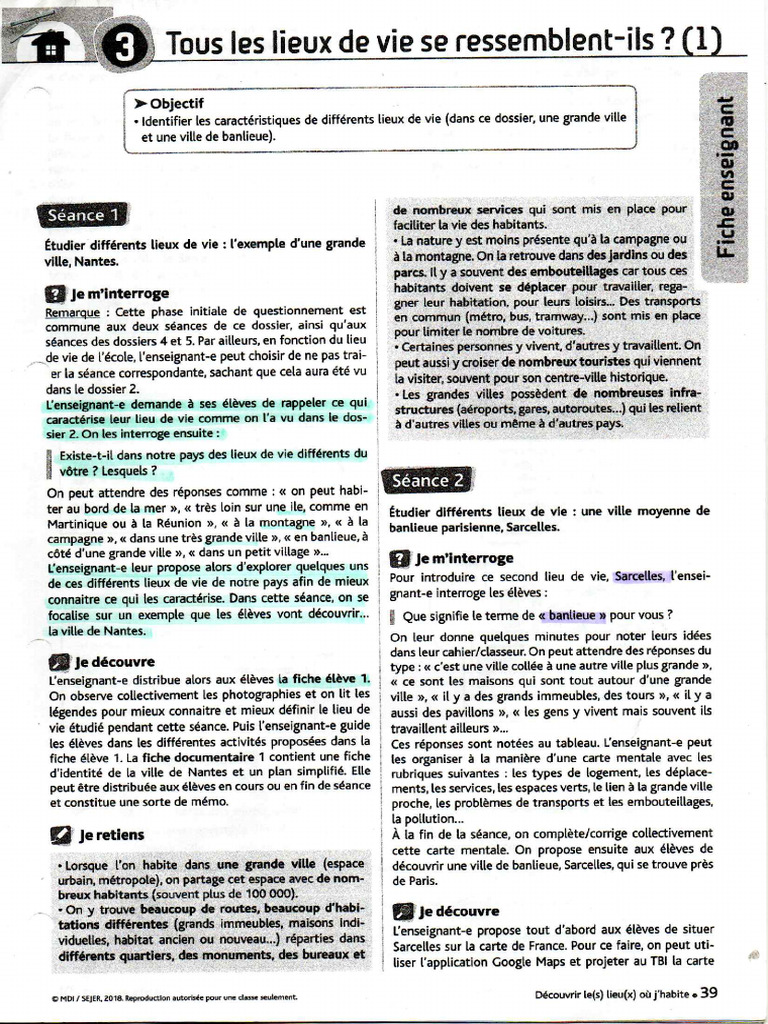 Dossier 3 MDI Géo CM2 | PDF