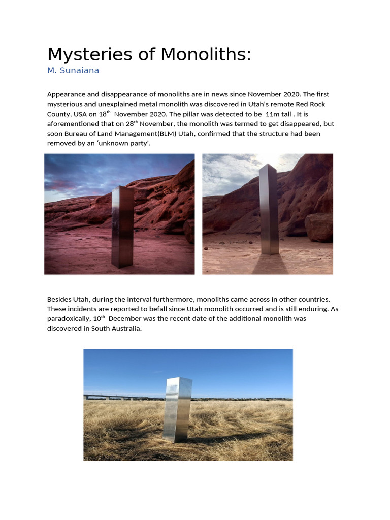 Monoliths | PDF