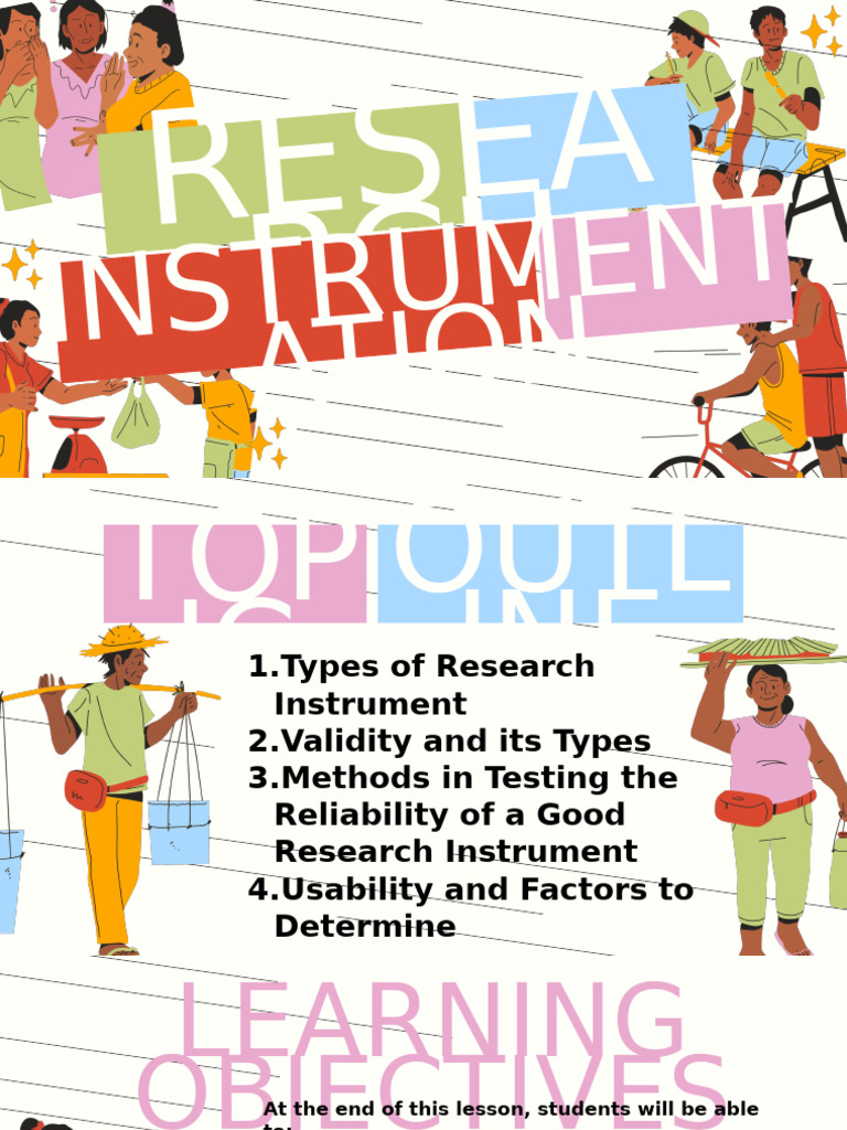 Research Instrumentation Overview | PDF | Validity (Statistics) | Usability