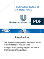 Sales and Distribution System of Pureit Water Filters