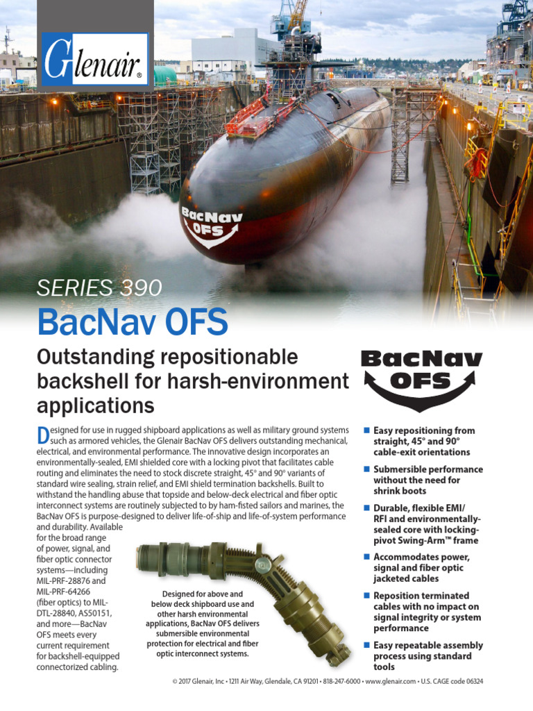 BacNav OFS: Versatile Fiber Optic Backshell | PDF | Electrical ...