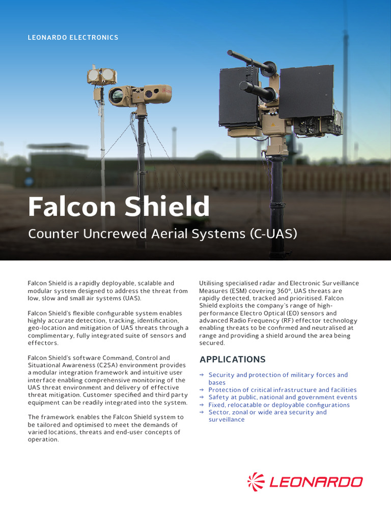 Falcon Shield C-UAS Overview | PDF | Unmanned Aerial Vehicle | Surveillance