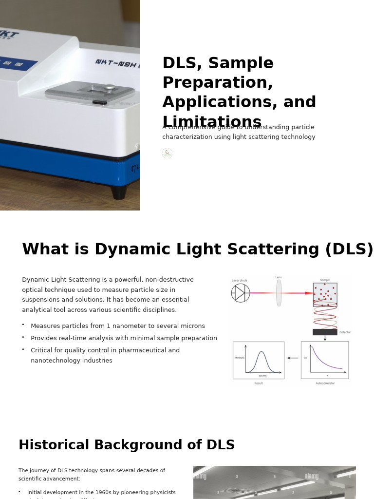 DLS: Particle Size Analysis Guide | PDF | Nanoparticle | Scattering