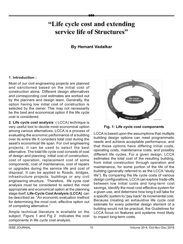 Life Cycle Cost Analysis in Civil Engineering | PDF | Concrete | Net ...