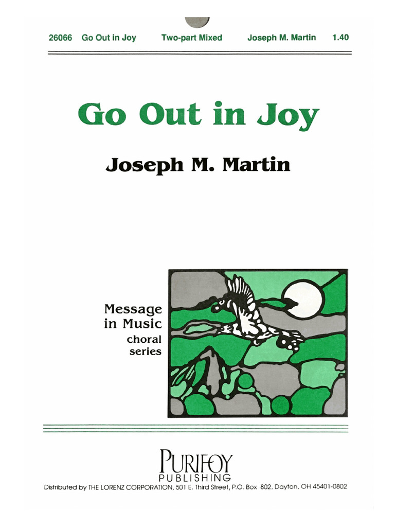 Alegre Seguirás (Go Out in Joy) PORTUGUÉS Imprimir | PDF