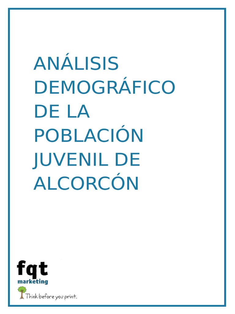 Estudio Demográfico FQT | PDF | Demografía | Educación vocacional