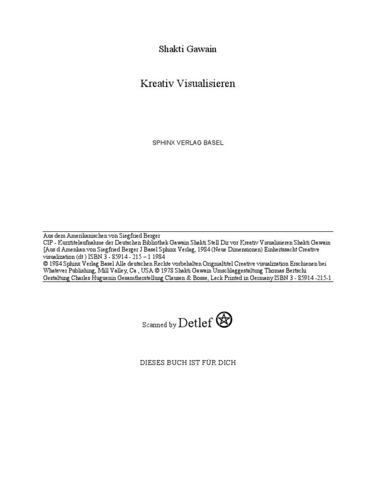 Shakti Gawain Kreativ Visualisieren Pdf