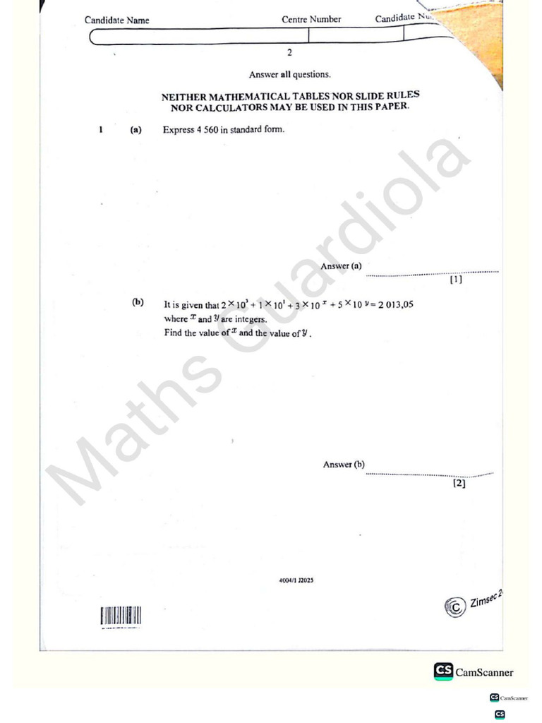 O Level Maths June 2025 Paper 1 | PDF