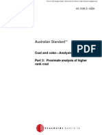 As 1038.3-2000 Coal and Coke - Analysis and Testing Proximate Analysis of Higher Rank Coal