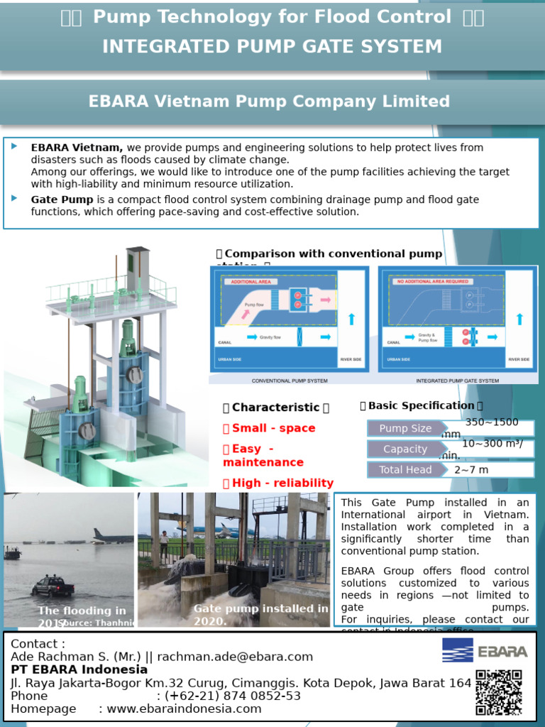 Gate Pump Solutions for Flood Control | PDF | Water | Earth Sciences