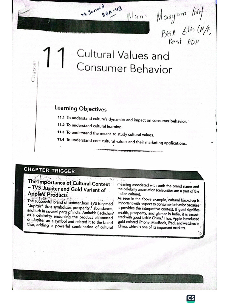 Chap 11 Consumer Behaviour Till Page 395 Pdf