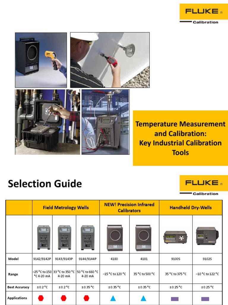 Fluke Calibration Temperature Measurement Calibration PDF Celsius
