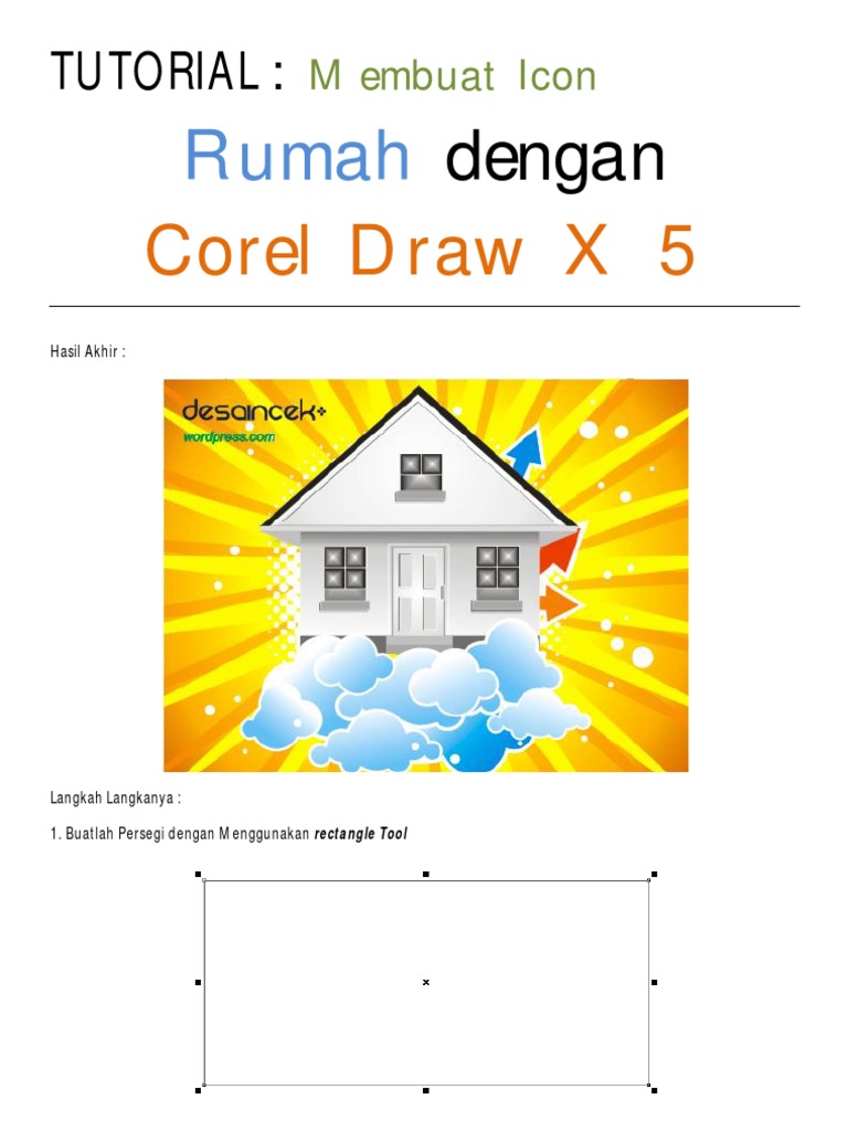 Membuat Rumah Dengan Corel X5