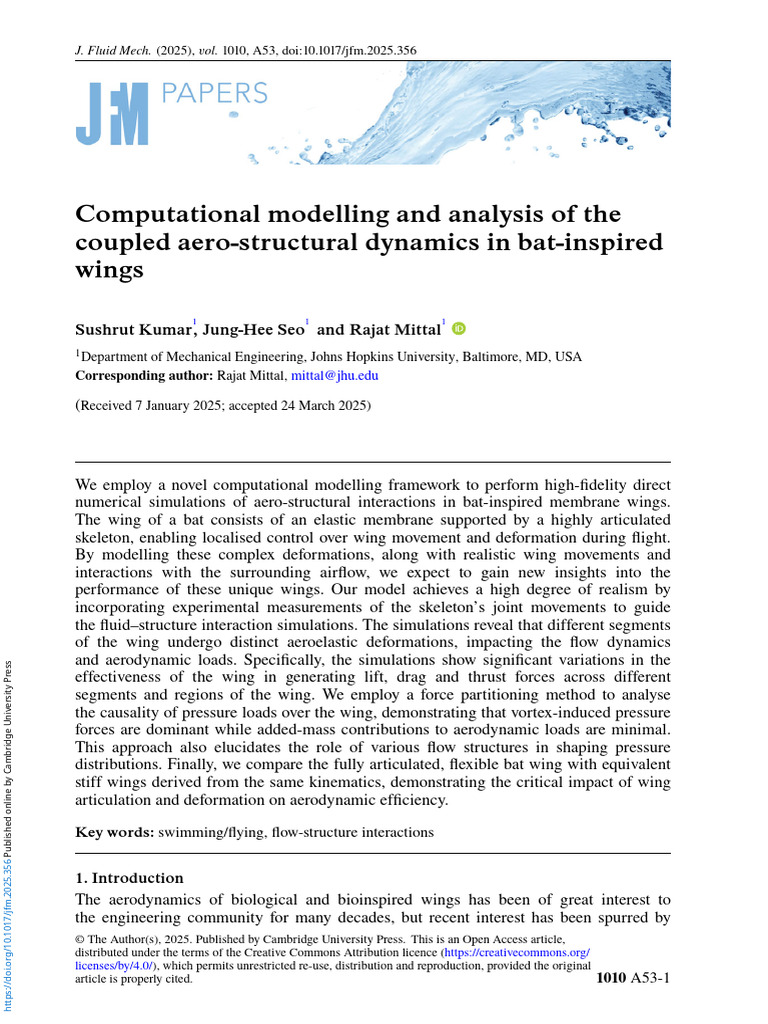 Computational Modelling and Analysis of The Coupled Aero Structural ...
