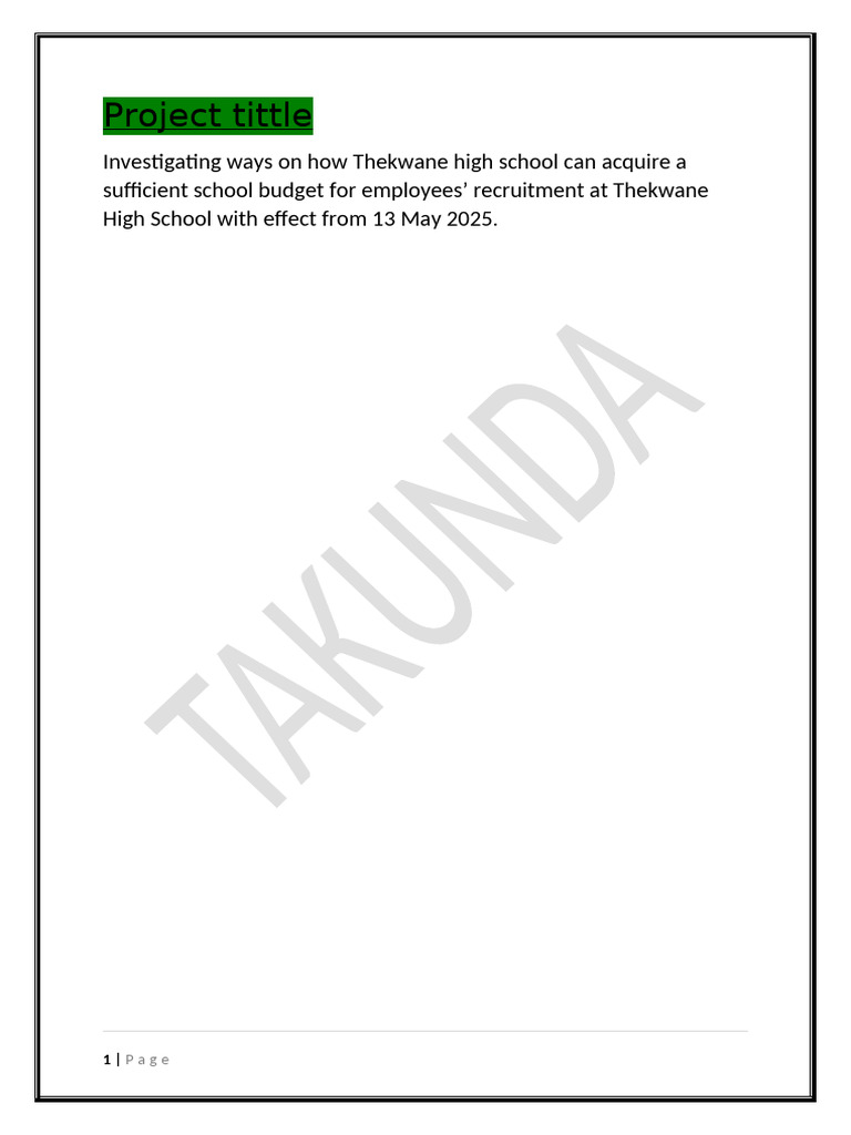 Project For TK Pure Maths 2025 | PDF