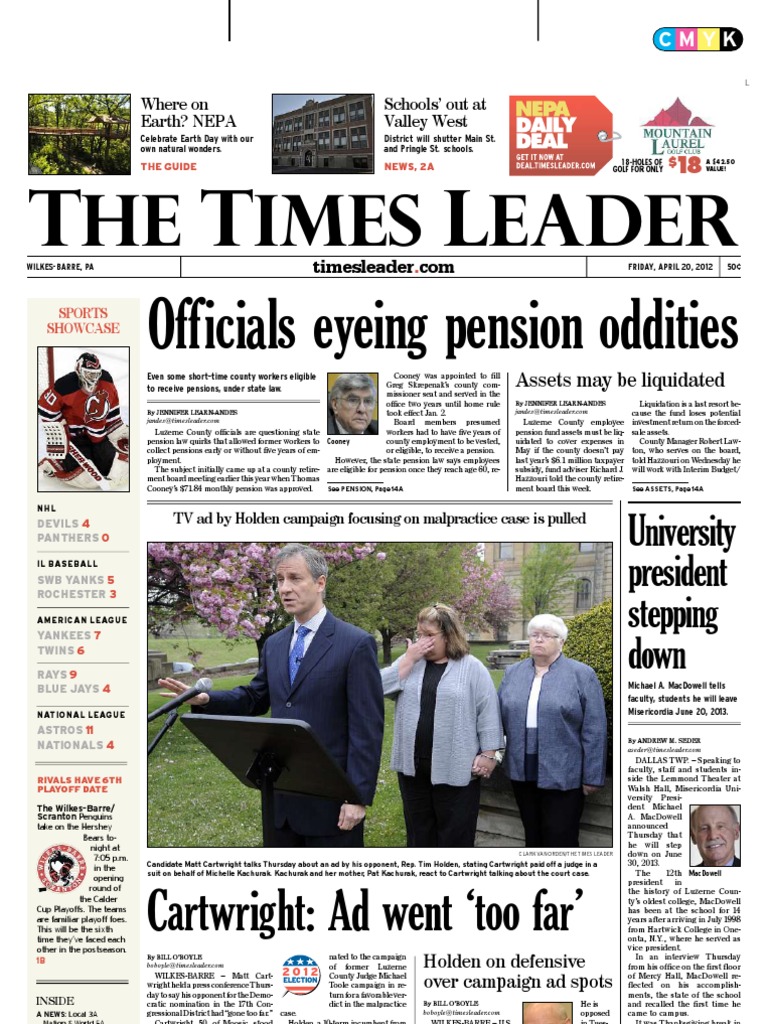 Times Leader 04 20 2012 Bashar Al Assad Lottery