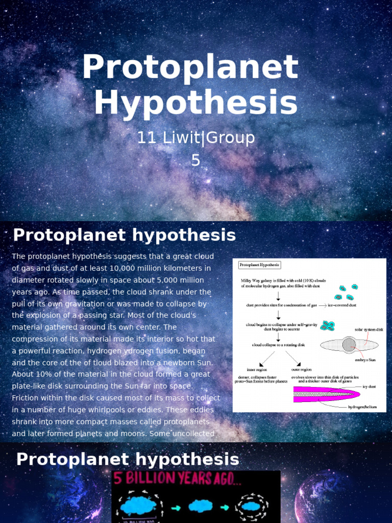 Protoplanet Hypothesis Explained | PDF | Solar System | Planets