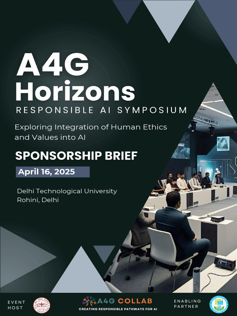 Sponsorship Brochure Event Brochure A4G Horizons Responsible AI | PDF ...