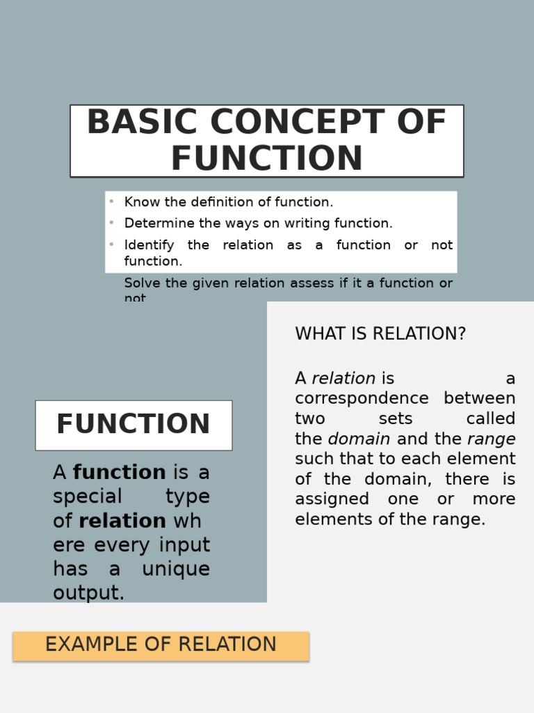Understanding Functions and Relations | PDF | Function (Mathematics ...