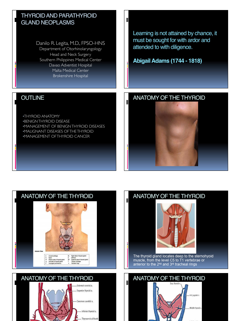 Thyroid and Parathyroid Neoplasms Guide | PDF | Thyroid | Parathyroid Gland