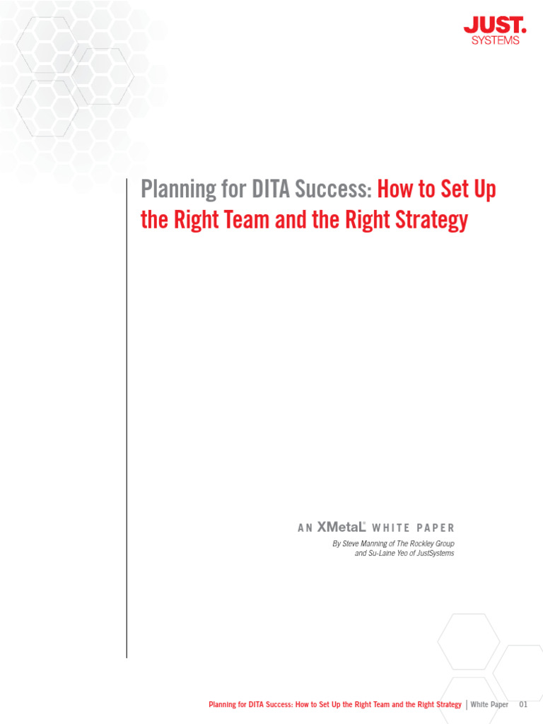 DITA Success: Team and Strategy Guide | PDF | Xml Schema | Xml