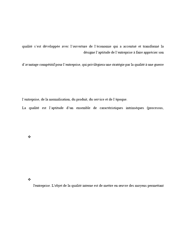 Comprendre la Qualité en Entreprise | PDF | Management de la qualité ...