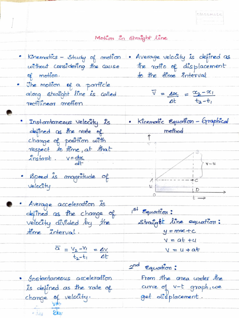 Kinematics and Motion Analysis | PDF | Velocity | Physics