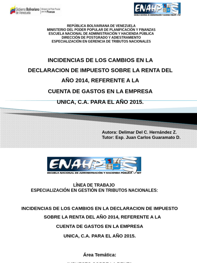 Cambios en Impuesto sobre la Renta 2014 | PDF | Contabilidad | Impuestos
