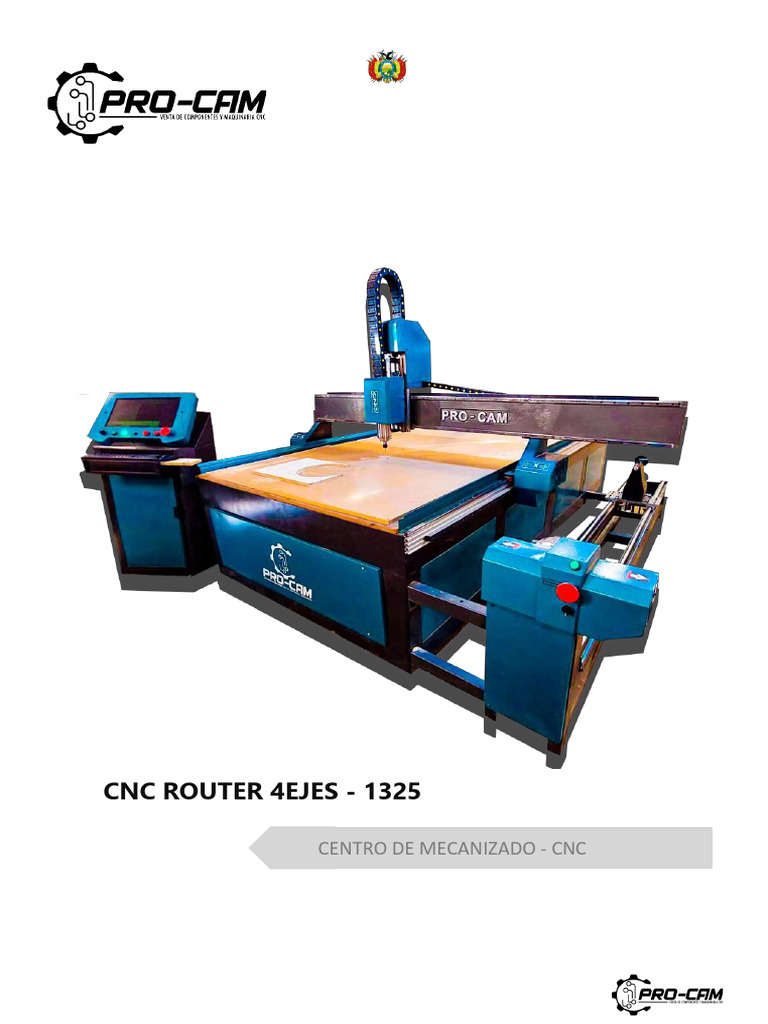 CNC Router 1325 (4 Ejes) . | PDF