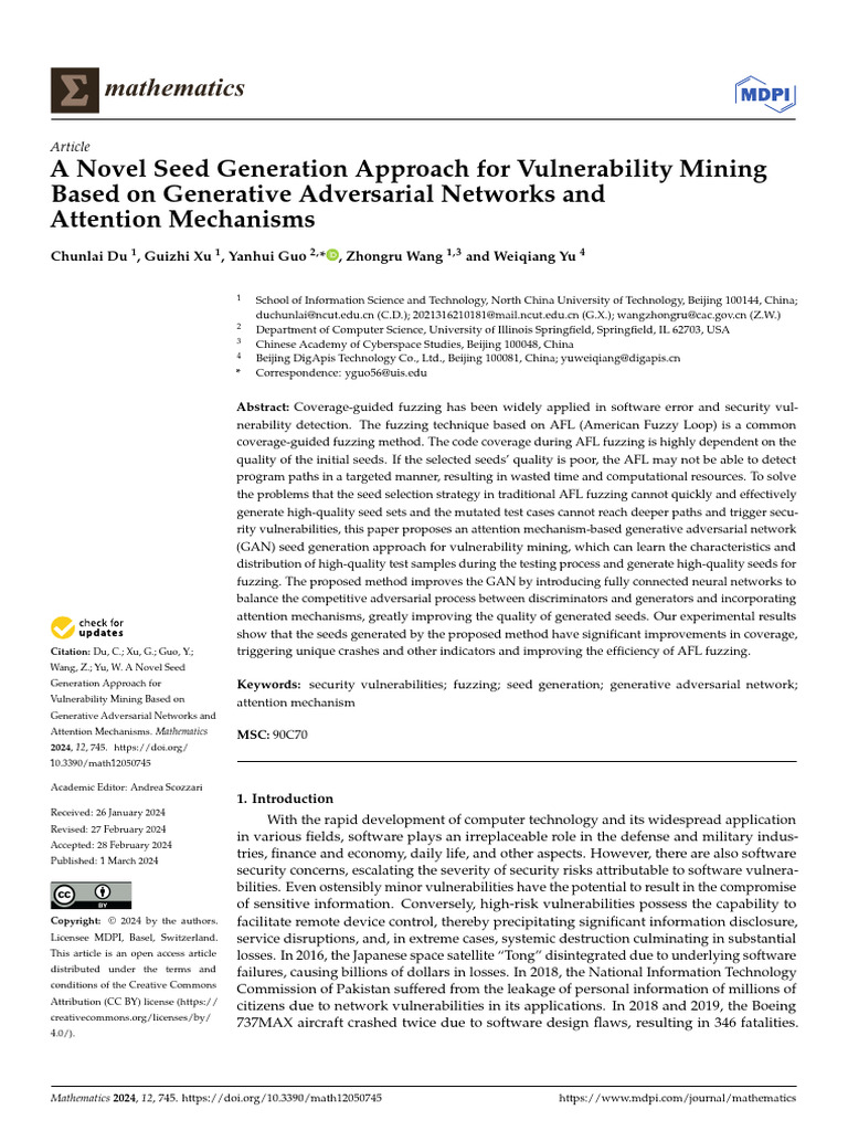 A Novel Seed Generation Approach For Vulnerability Mining Based On ...