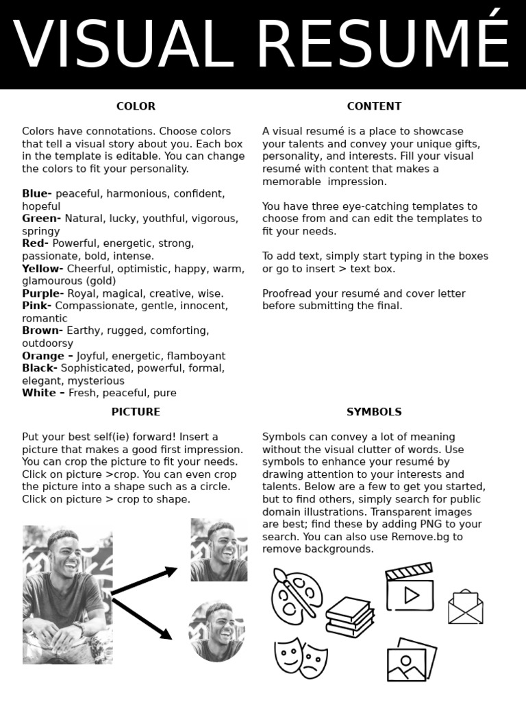 Visual Resume Template | PDF | Color